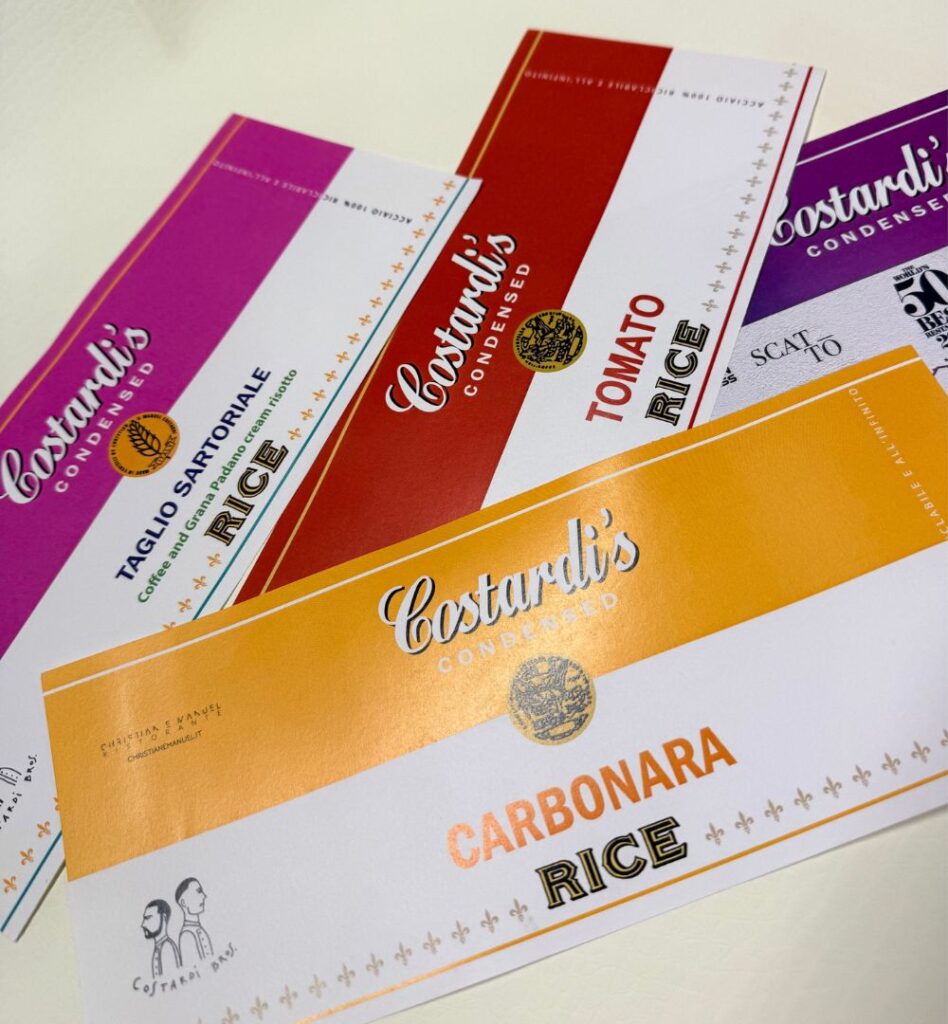 Etichette personalizzate per ristoranti - Paper design